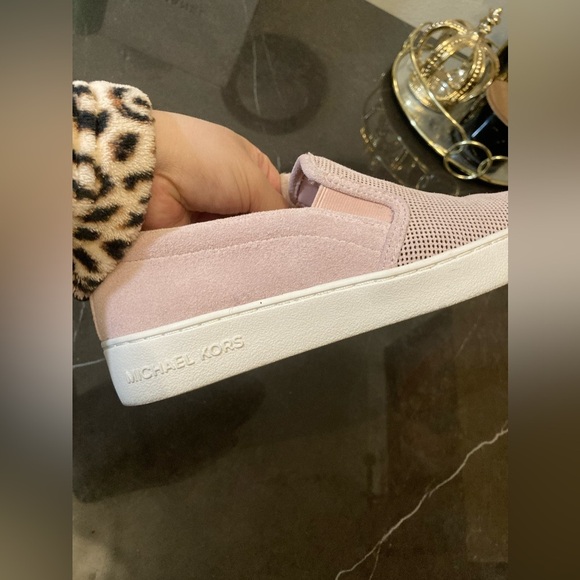 Michael Kors KEATON SLIP ON LASERED SUEDE Women’s Pink Slip-On Sneakers … - Picture 5 of 10